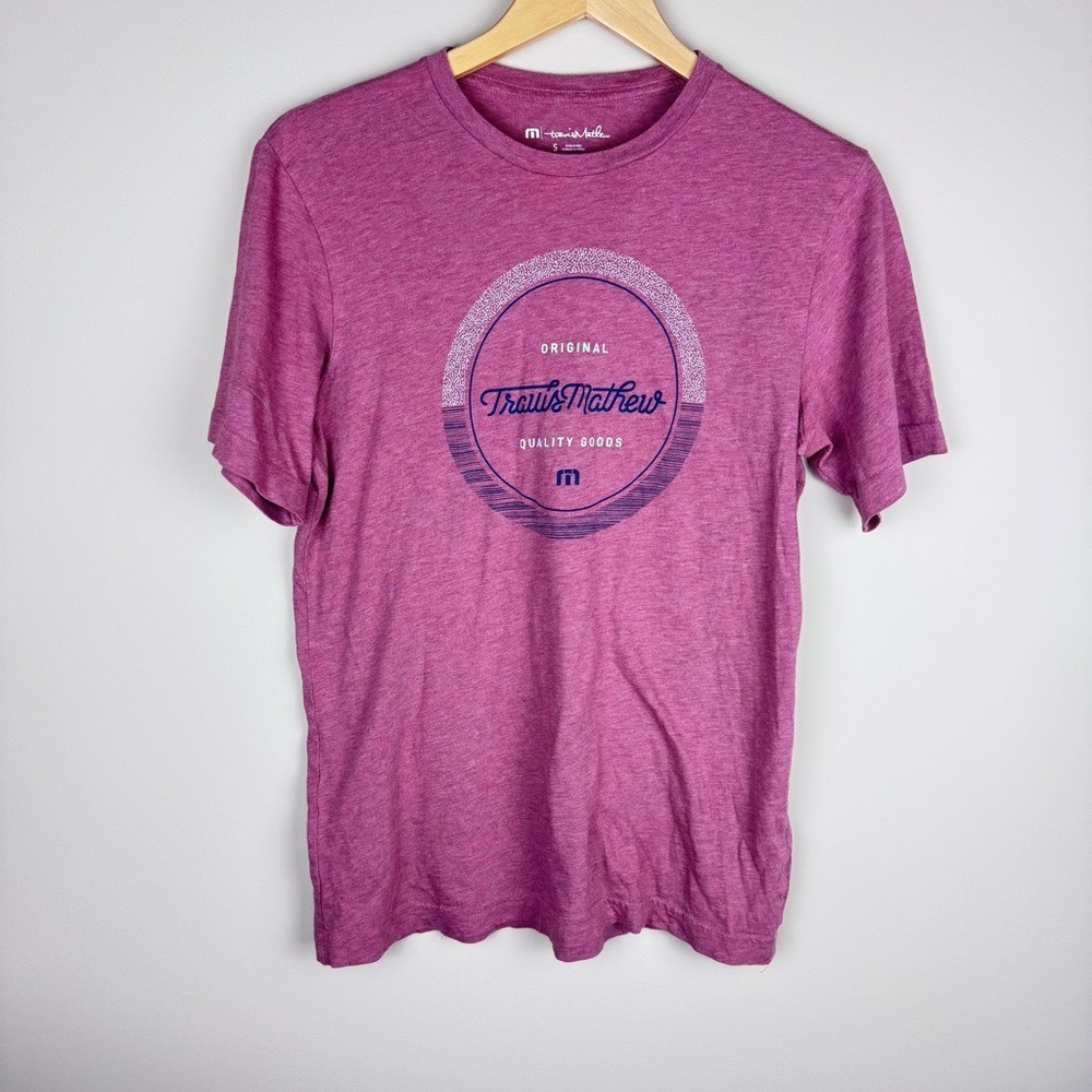 Travis Mathew Red Pima Cotton Tee Small